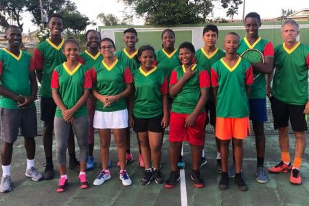 Guyana’s contingent that will participate in the upcoming Cup of the Guyanas tournament in French Guiana.