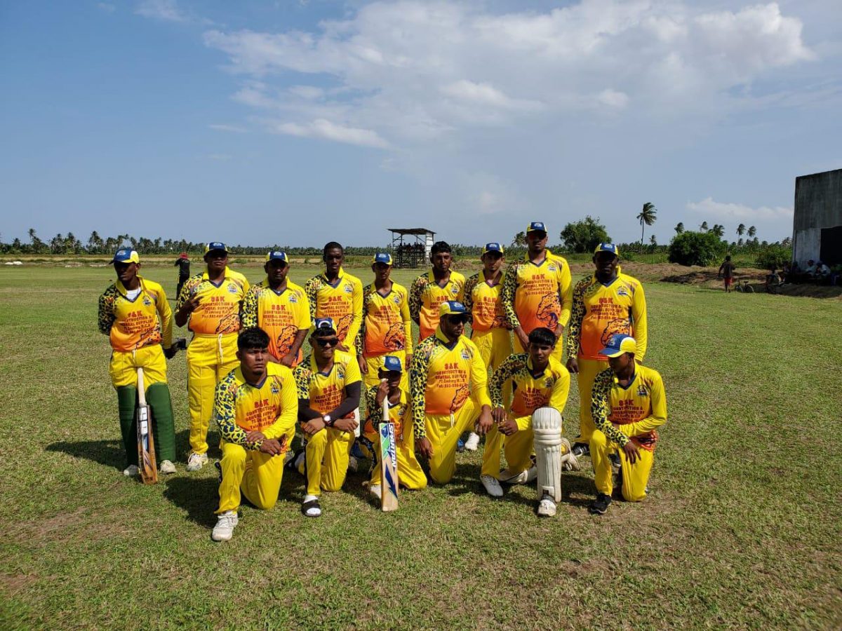 Sans Souci Jaguars are the inaugural Birbal Contracting T20 champions.
