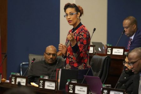Opposition Senator Khadijah Ameen PHOTO COURTESY OFFICE OF THE PARLIAMENT