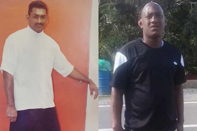 Aleem Khan, 50  of Coryal Village, Cumuto  (left) and Bryan Felix, 40 