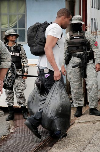 One of the rescued people from the Transformed Life Ministries in Arouca, during a police operation last week.