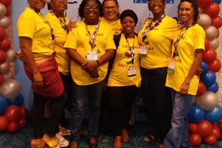 Part of the Guyana entrepreneurial team that travelled to the USA for FITCE 2019