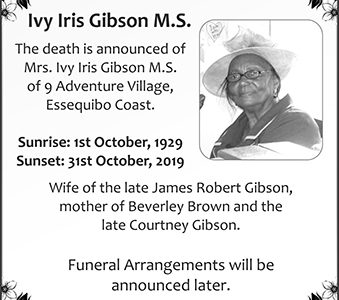 Ivy Iris Gibson M.S.