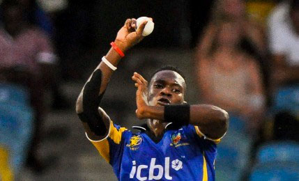 Fast bowling Keon Harding snatched a four-wicket haul for Emerging Players. 