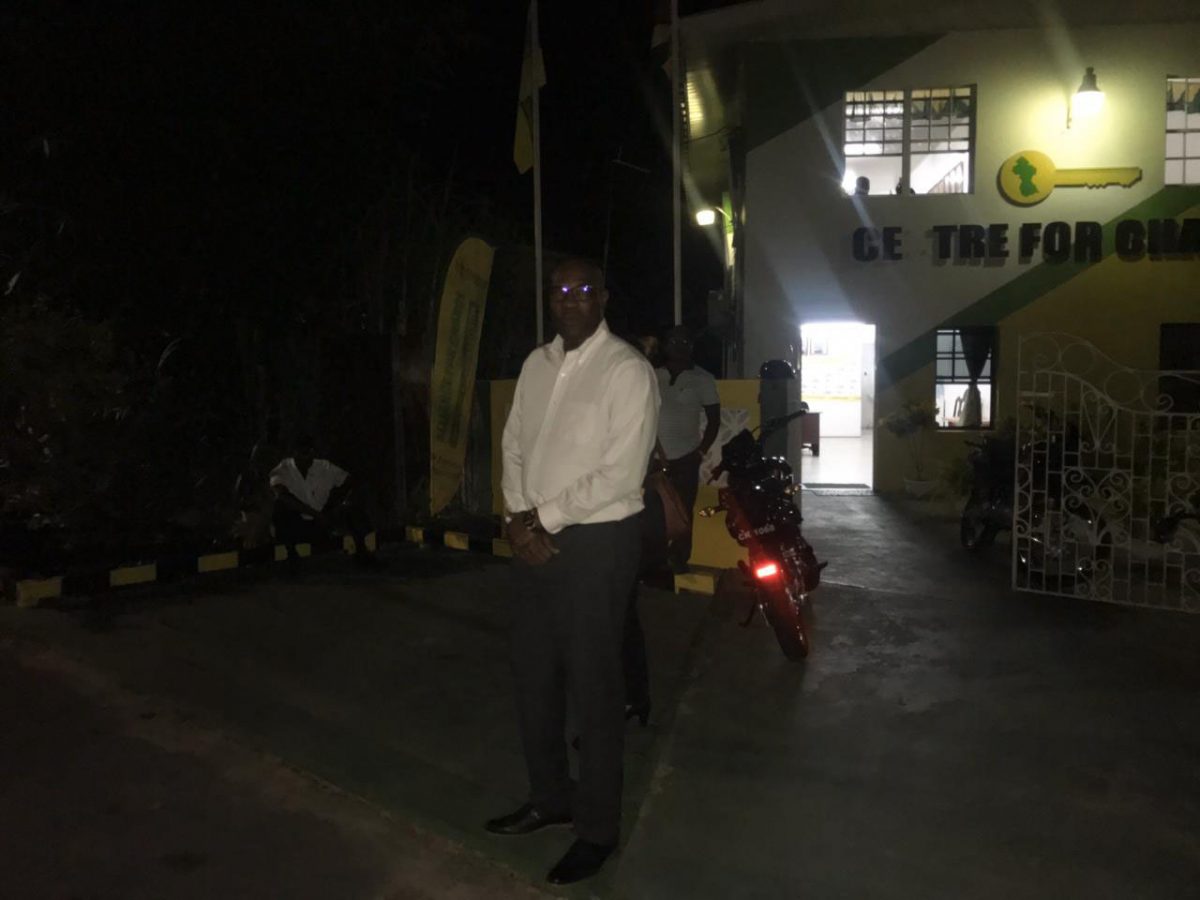 AFC General Secretary David Patterson at the party’s headquarters last night.