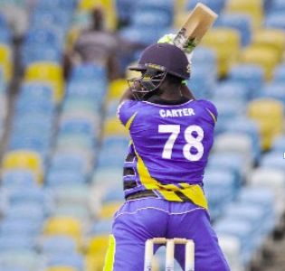 Jonathan Carter … saw Barbados Pride to victory with an unbeaten half-century.
