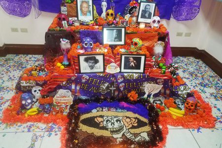 The Day of the Dead altar at the Embassy of Mexico in Georgetown. 