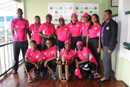 Champions! Georgetown were crowned champions via net run rate of the 2019 GCB 17-and-under Female T20 Franchise (Romario Samaroo photo)
