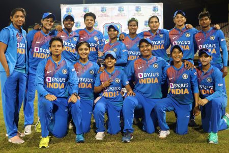 India Women successfully completed a 5-0 whitewash of West Indies Women in the T20I series (Romario Samaroo photo)