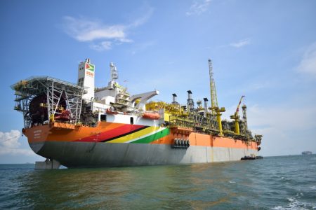 The Liza Destiny FPSO arrived at the Liza field in Guyanese waters