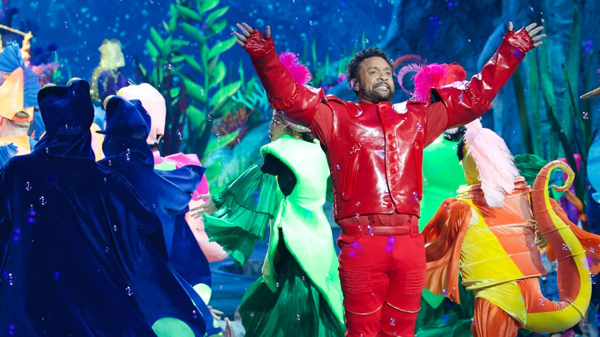 Shaggy on stage during the performance of The Little Mermaid Live