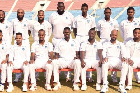 CALM BEFORE THE STORM? The West Indies players seem at ease before their one-off test match which begins today against novices Afghanistan