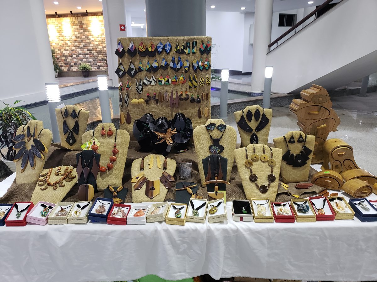 Jewellery on display and on sale at the exhibition 