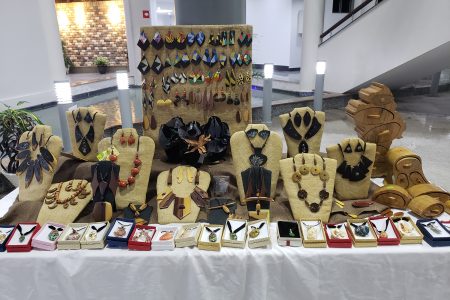 Jewellery on display and on sale at the exhibition 