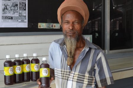 Da Real Roots: Ras Michael Nunes’ tonic wines will also be on sale at the Farmers’ Market Tomorrow

