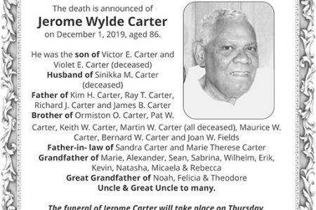 Jerome Wylde Carter 