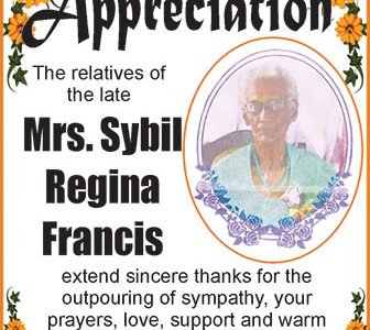 Mrs Sybil Regina Francis