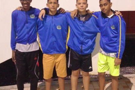 Dorado Speed Swim Club Boys 11-12 4 x 50m medley relay team.