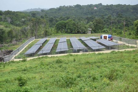 The Mabaruma solar plant (DPI photo)