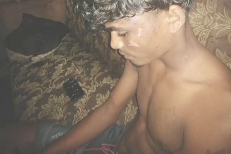 The injured teenager Akshay Budhairam