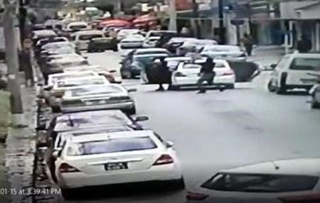 CCTV footage of the shooting