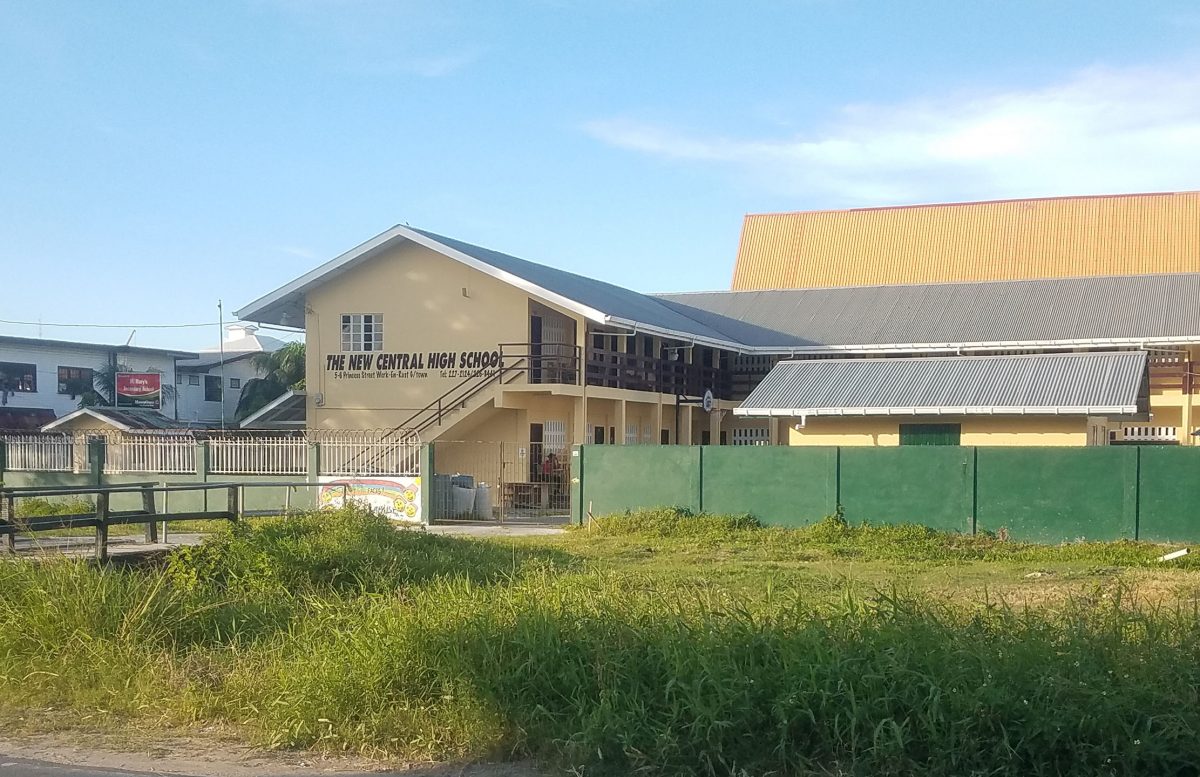 The New Central High School located at Princes Street, Werk-en-Rust, Georgetown