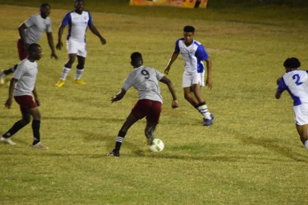 Scenes from the GFC and Northern Rangers clash in the Turbo Energy Drink knockout football competition at the Ministry of Education ground, Carifesta Avenue
