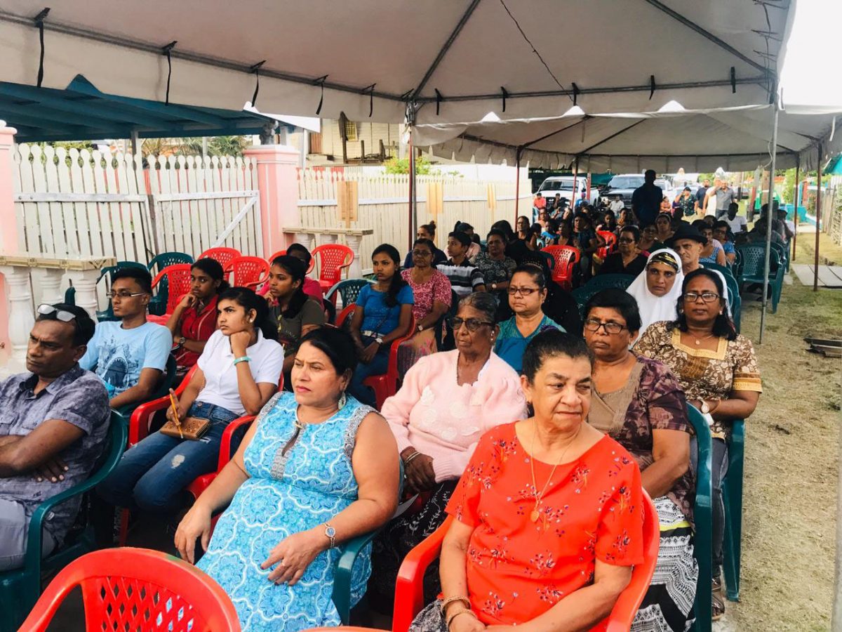 Family and friends gathered at the Night of Remembrance yesterday for the 11 persons who were killed in the Lusignan Massacre twelve years ago. The event organized by the Indian Action Committee was hosted in the village. 
