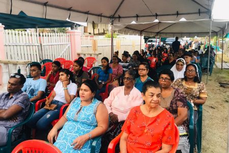 Family and friends gathered at the Night of Remembrance yesterday for the 11 persons who were killed in the Lusignan Massacre twelve years ago. The event organized by the Indian Action Committee was hosted in the village.
