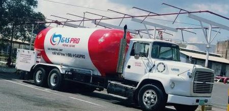 A Gaspro truck parked at a terminal. Massy Holdings wants to become a reseller of LNG in Jamaica in order to manage the substitution threat to its LPG brand.