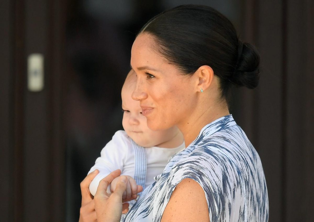 The Duchess of Sussex and her baby. (Reuters photo)