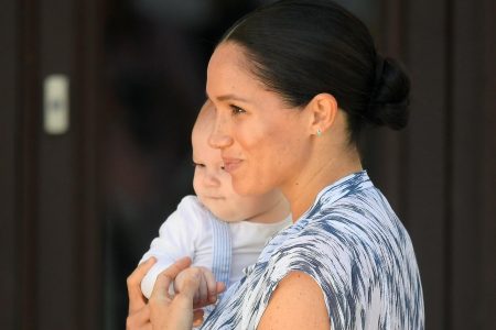 The Duchess of Sussex and her baby. (Reuters photo)
