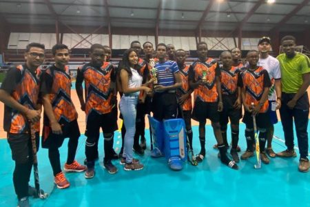 Old Fort juniors were the U – 16 champs in the Guyana Hockey Board (GHB), QPCC indoor challenge