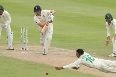 Dom Sibley, seen offdriving,  is eager to resume his England career to that he can achieve a number of his personal goals, one of which is to score a century at Lord’s.