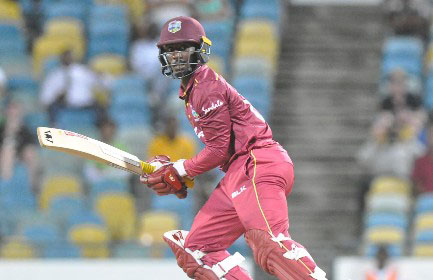 Hayden Walsh Jr., held his nerve to hit an unbeaten 46 and steer West Indies to victory. (Photo courtesy CWI Media) 