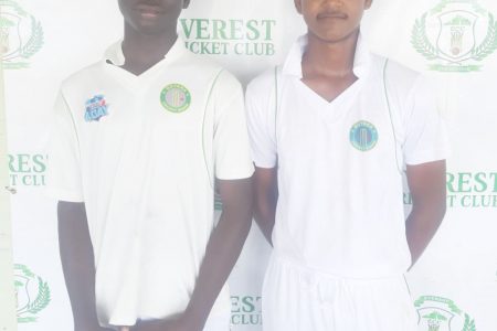 Deadly duo! Thaddeus Lovell and Krsna Singh picked up four wickets each for East Bank.