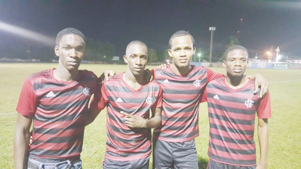 Botofago scorers, from left to right, Shayne Haynes, Jamal Haynes, Tevin Crawford and Antwoine Gill.
