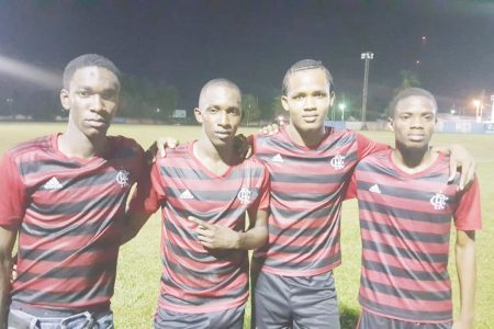 Botofago scorers, from left to right, Shayne Haynes, Jamal Haynes, Tevin Crawford and Antwoine Gill.

