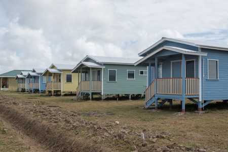 Some of the houses at Prospect, East Bank Demerara that were handed over (DPI Photo)