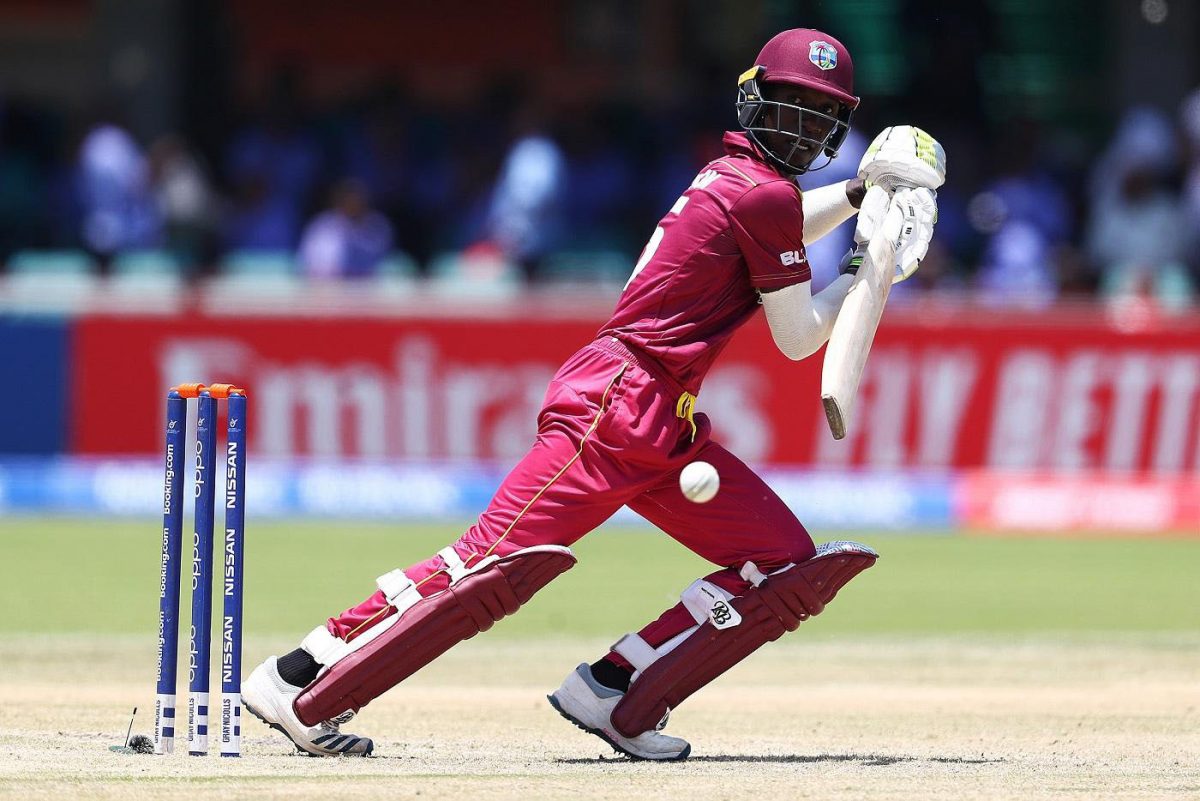 Kevlon Anderson finished with the second best average for the West Indies U19 in the World Cup.