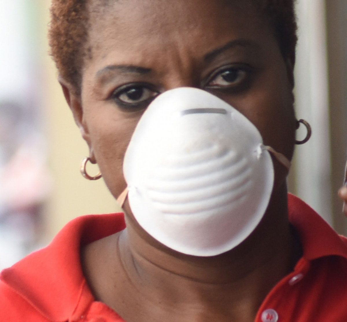 A member of the public who was recently captured wearing a face mask in Port-of-Spain.