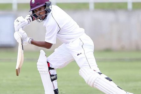Guyana Jaguar’s Vishaul Singh is in sight of another regional first class century.

