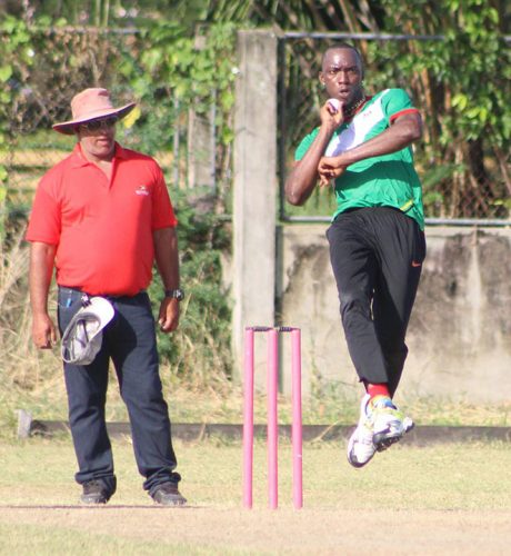 Yekini Favourite was good with both bat and ball for the students. (Royston Alkins photo)