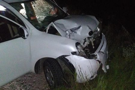 The vehicle after Wednesday night’s accident 