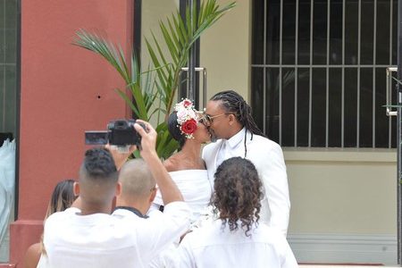 The King of Soca wedded his long-time girlfriend, Renee Butcher, at the Red House in Port-of-Spain on Friday.(Trinidad Express)