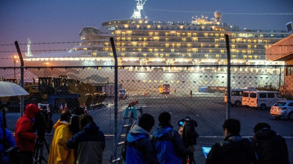 The quarantined ship (Reuters photo)