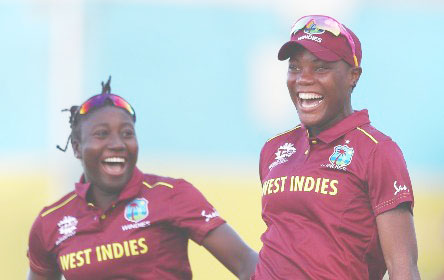 Captain Stafanie Taylor (left) is hoping for intensity from her West Indies side.

