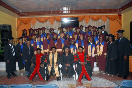Some of the graduates from the Guyana Theological Training Institute’s class of 2019 after the recent graduation ceremony
