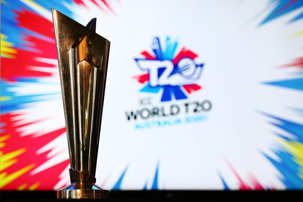 The Men’s T20 World Cup trophy. 