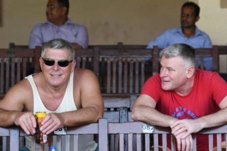 Some England fans were in Sri Lanka for the warm-up matches before the scheduled Test series